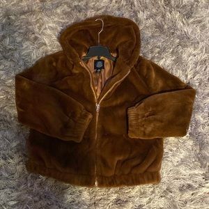 Brown Urban Outfitters Faux Fur Jacket